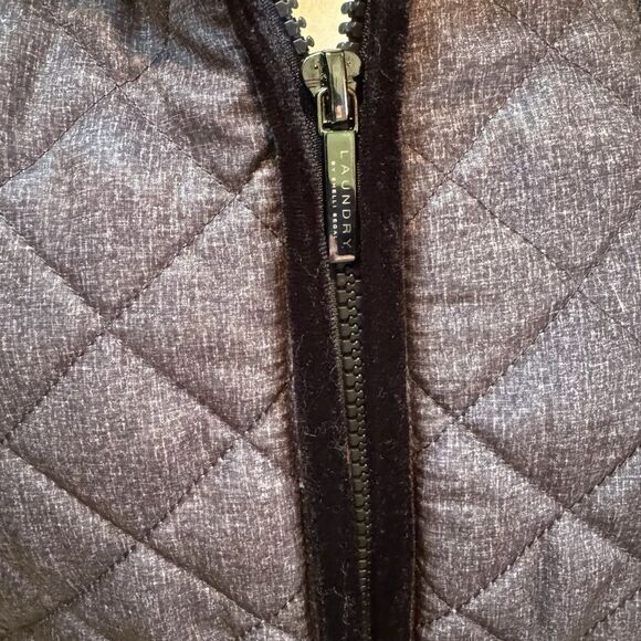 Quilted Jacket With Hood Faux Sherpa Lined Coat - Picture 9 of 12